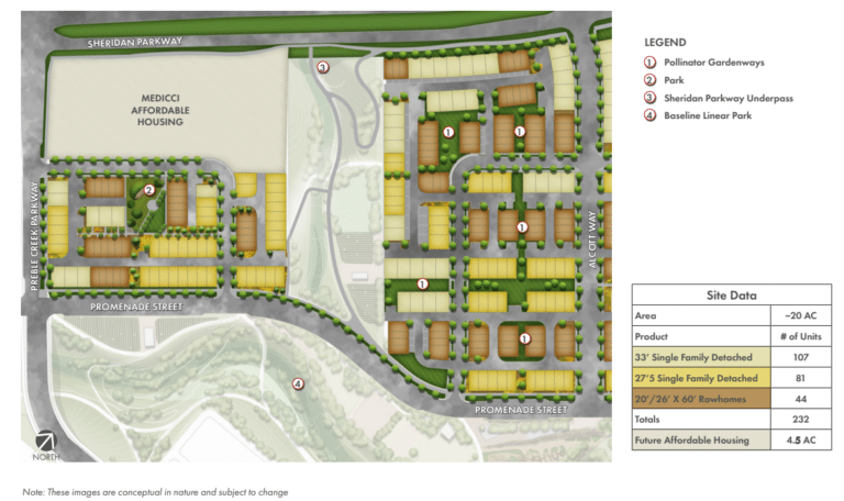 Parkside West map