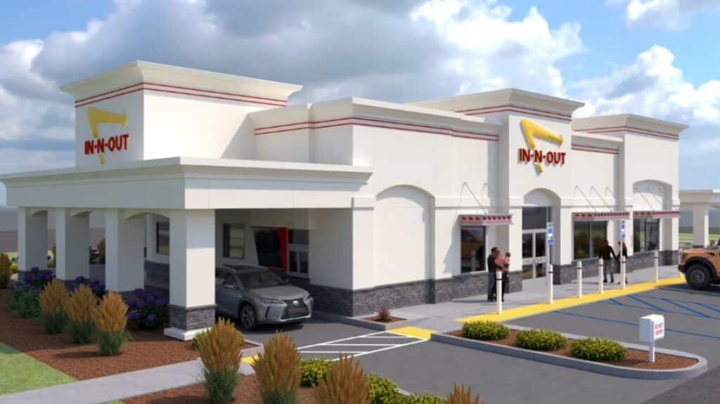 rendering of in-n-out in Longmont.