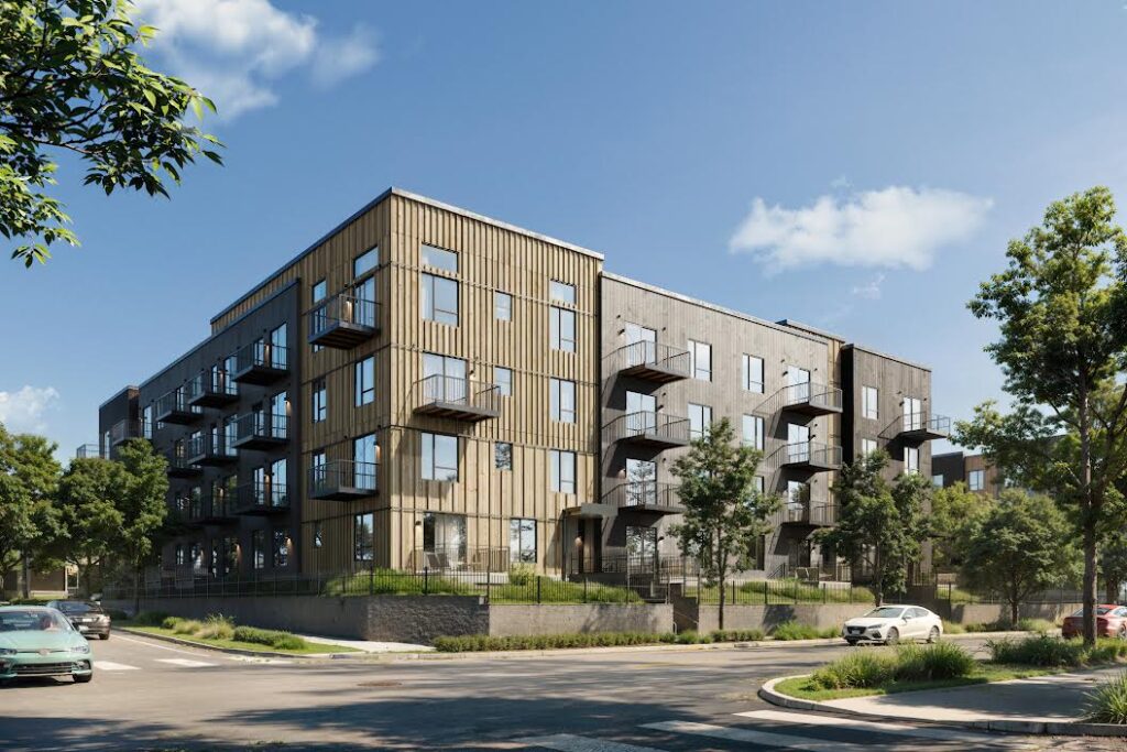 Rendering of Martin apartment complex.