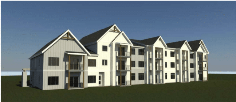 An artist’s rendering of the planned Landings at Lupton Village in Fort Lupton.