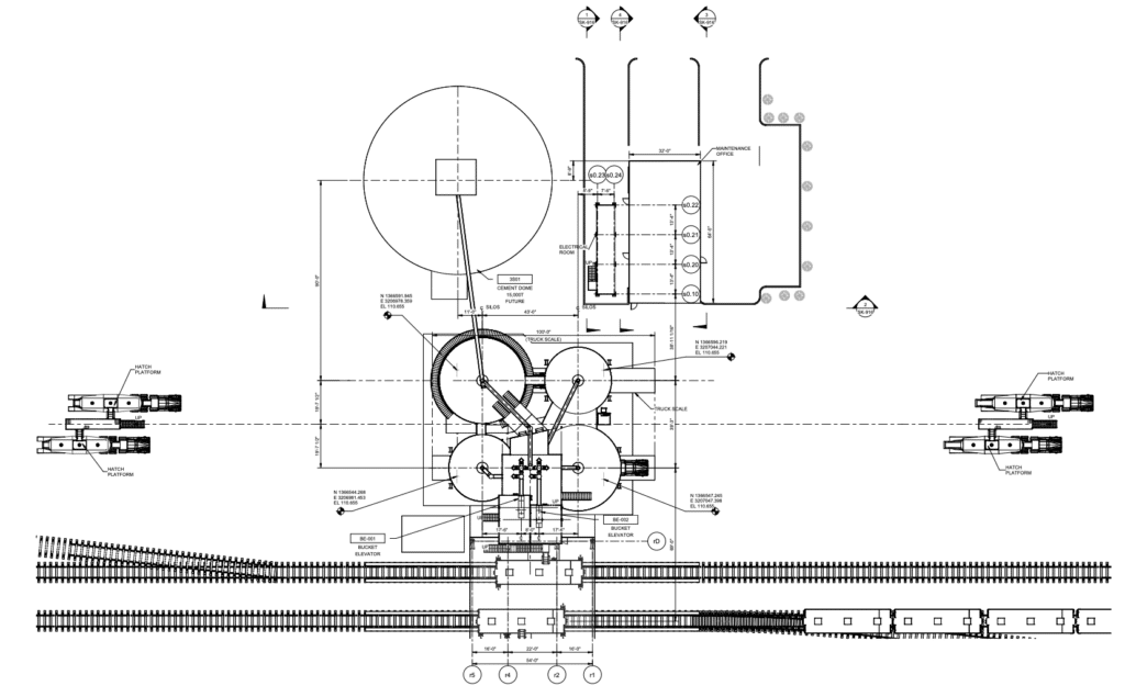 Mountain Cement Co., has filed these plans to build a transloading facility in southwest Evans.