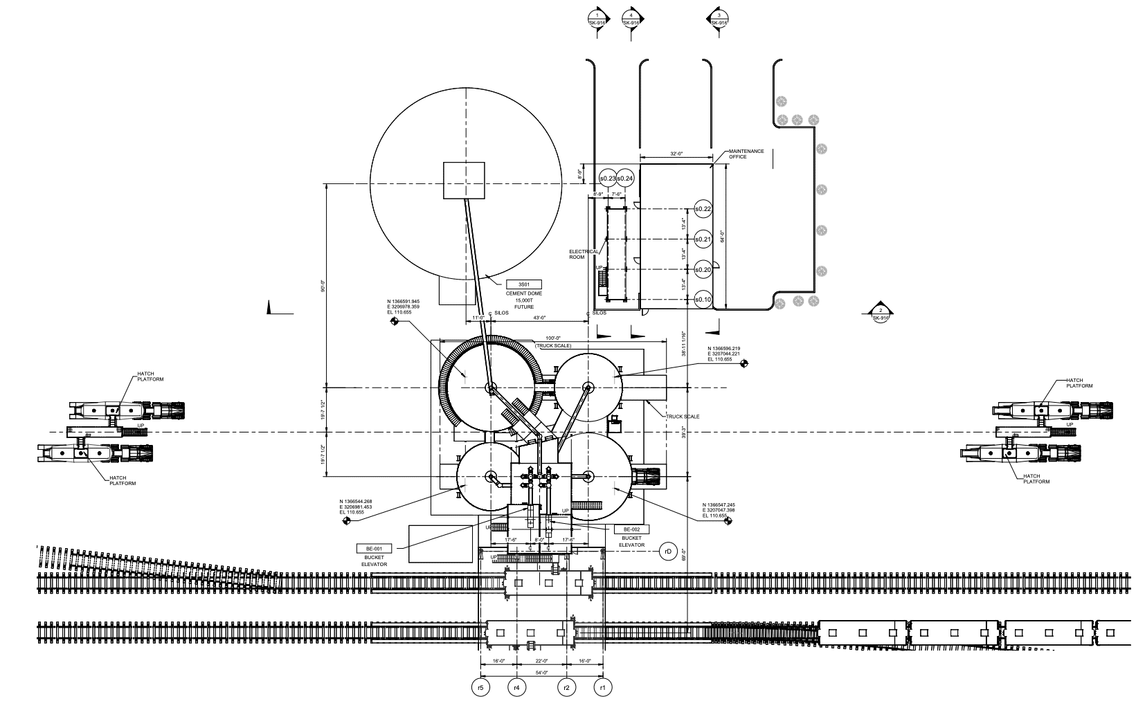 Mountain Cement Co., has filed these plans to build a transloading facility in southwest Evans.