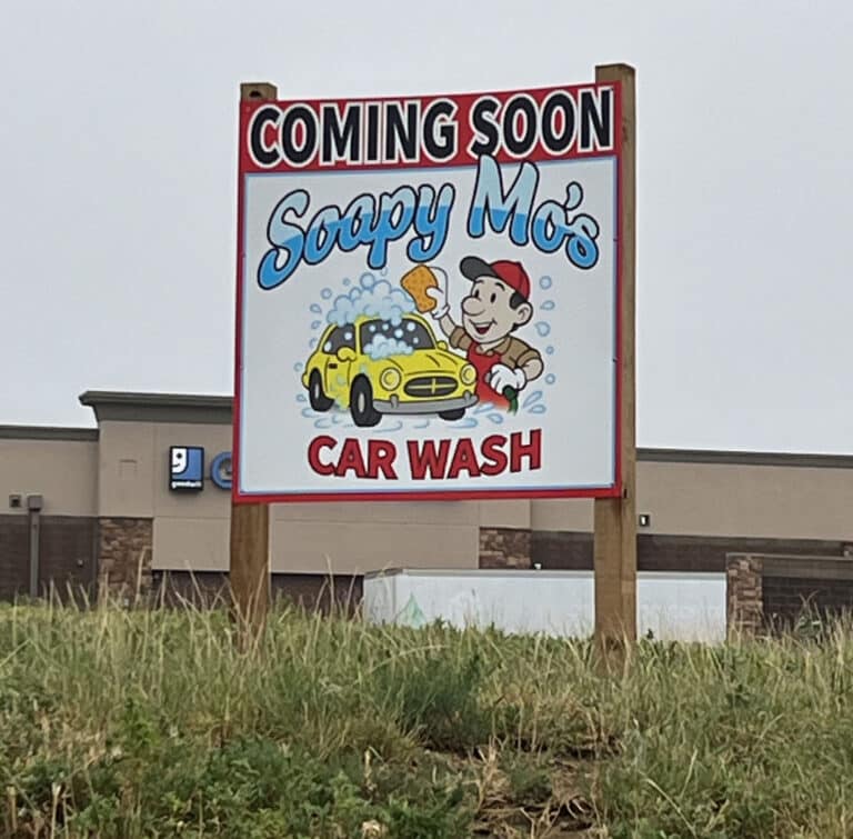 Soapy Mo's sign.