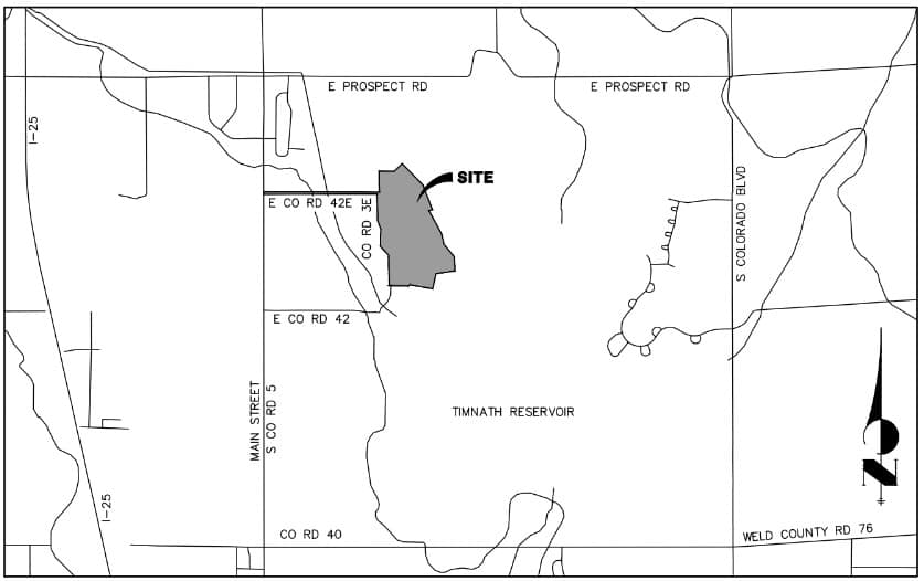 Timnath Shores map
