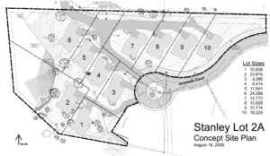 The site plan for Freelan Heights.