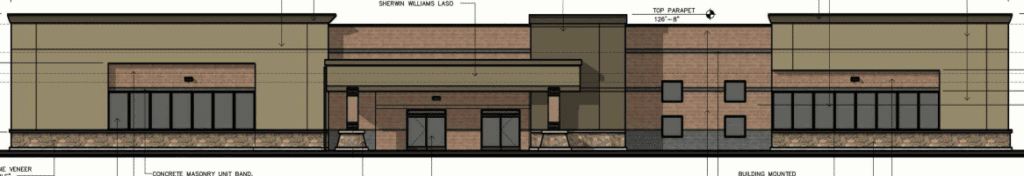 artist rendering of Goodwill store