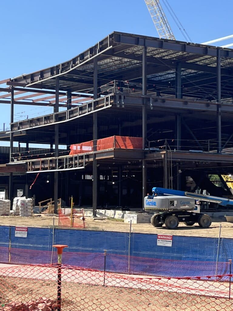 UNC College of Osteopathic Medicine under construction