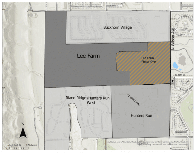 Lee Farm project site map