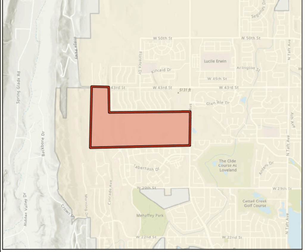 The Lee Farm is 246 acres and is eventually scheduled to include 1,031 homes on the northwestern edge of Loveland. Developers are working on Phase 1 of the project now, with construction scheduled to begin on the first 285 housing units by fall 2026.
