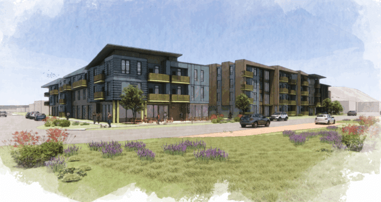 Plans for Boulder Storage @ 49th and Pearl call for 281 apartments across five residential buildings and a new 85,000-square-foot storage building. Source: Boulder planning documents.