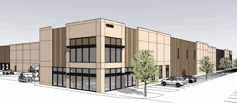 Render of Knudson Flex Building.