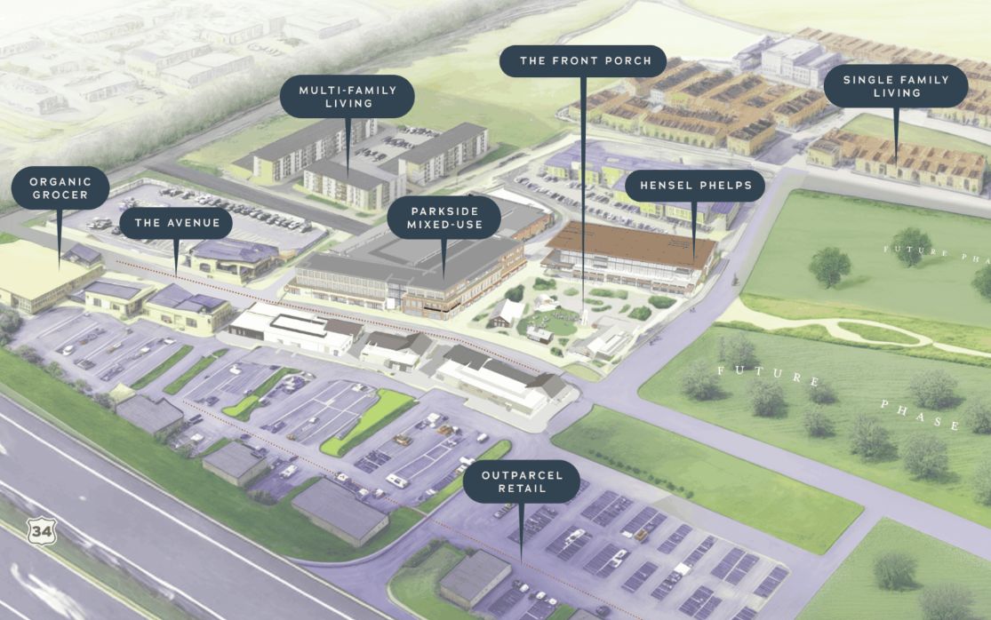 A rendering shows a preliminary concept plan for the first phase of Avenue South.