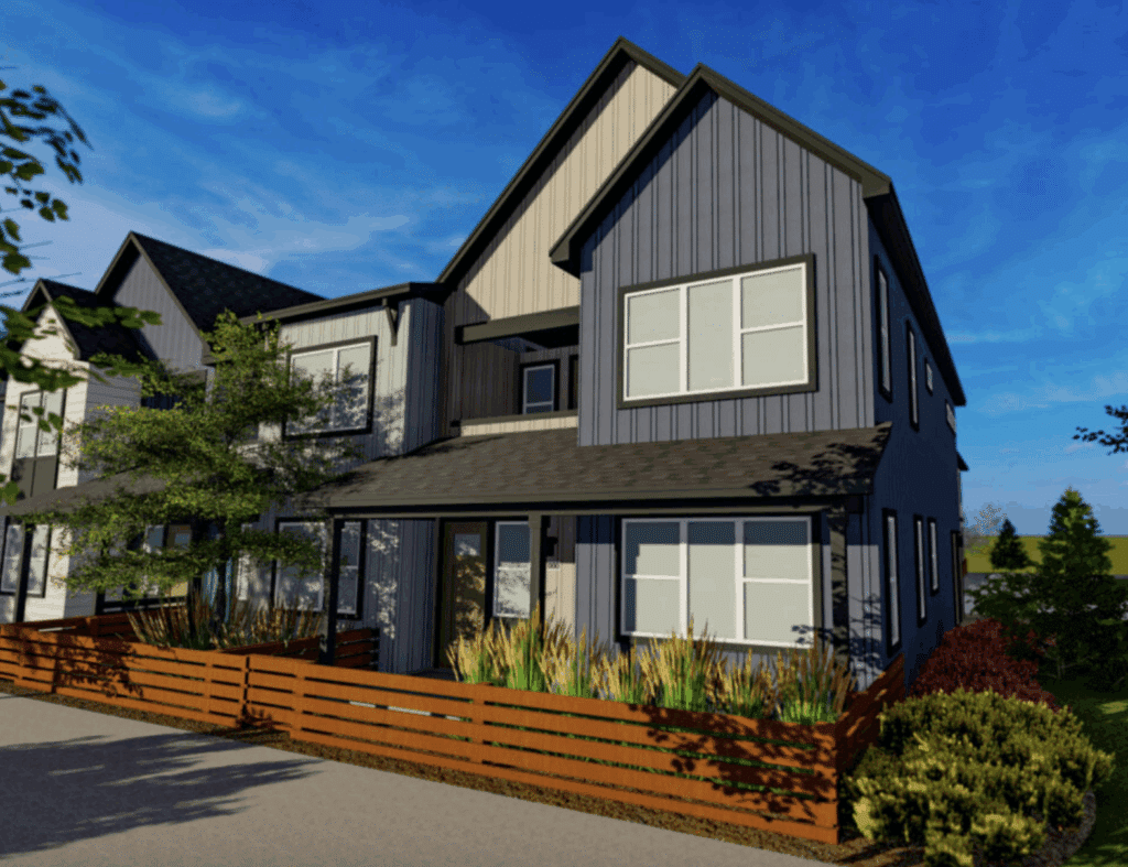 Artists rendering of a multifamily unit at Enclave at Redwood