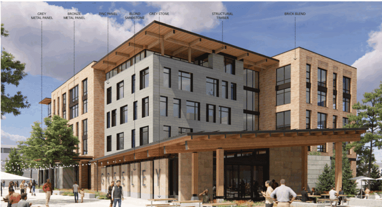 Artists rendering of new Greeley City Hall.