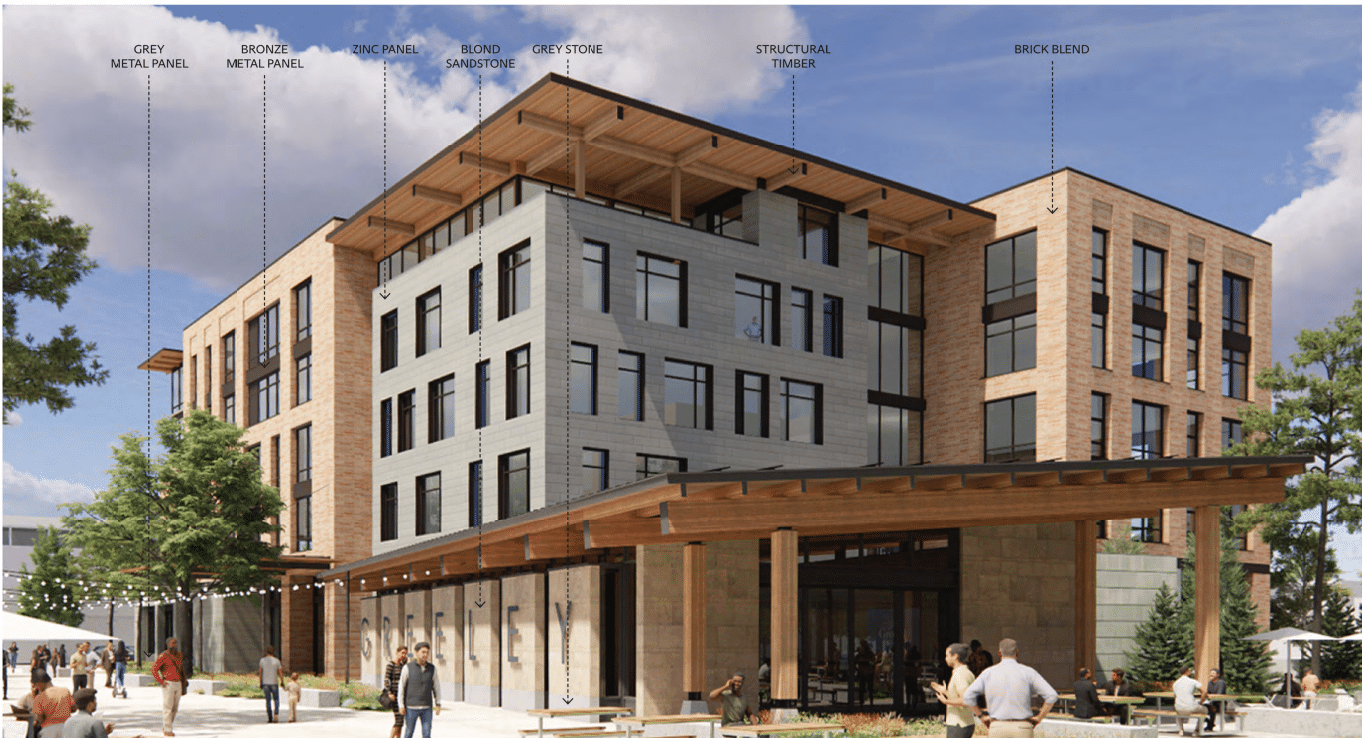 Artists rendering of new Greeley City Hall.