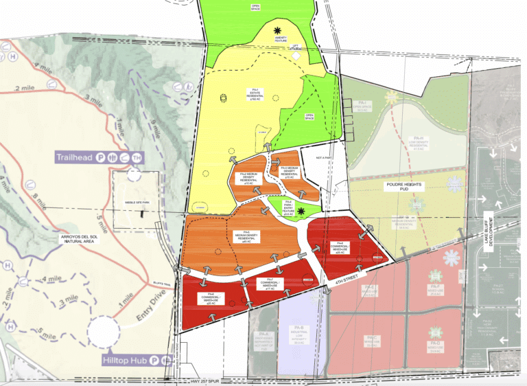 Site Plan for Sentinel Ridge in west Greeley