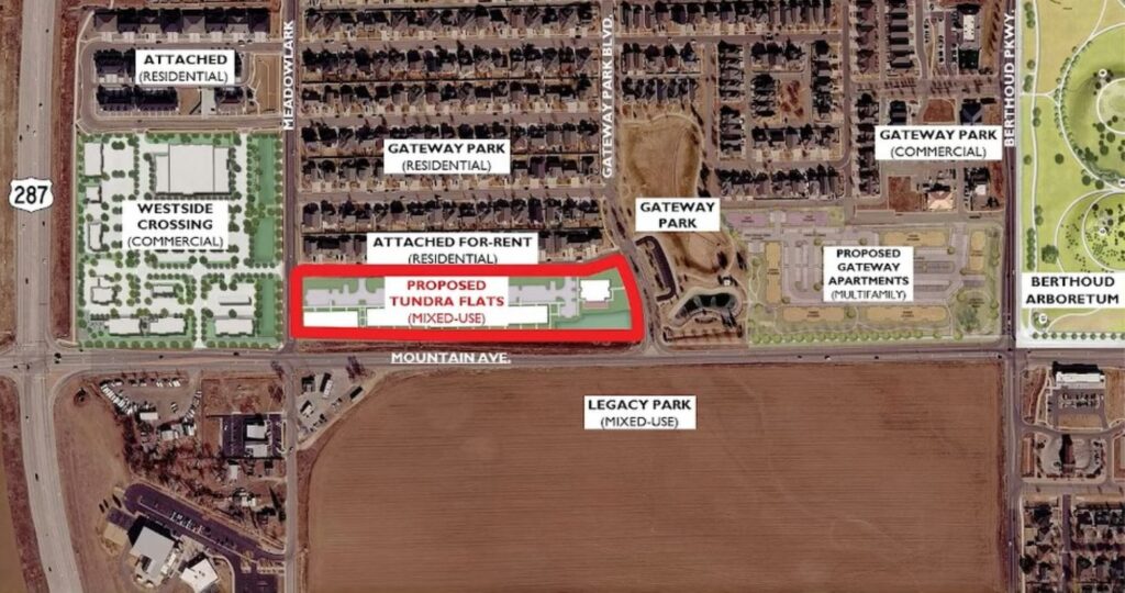 A map shows the location of the proposed Tundra Flats project.