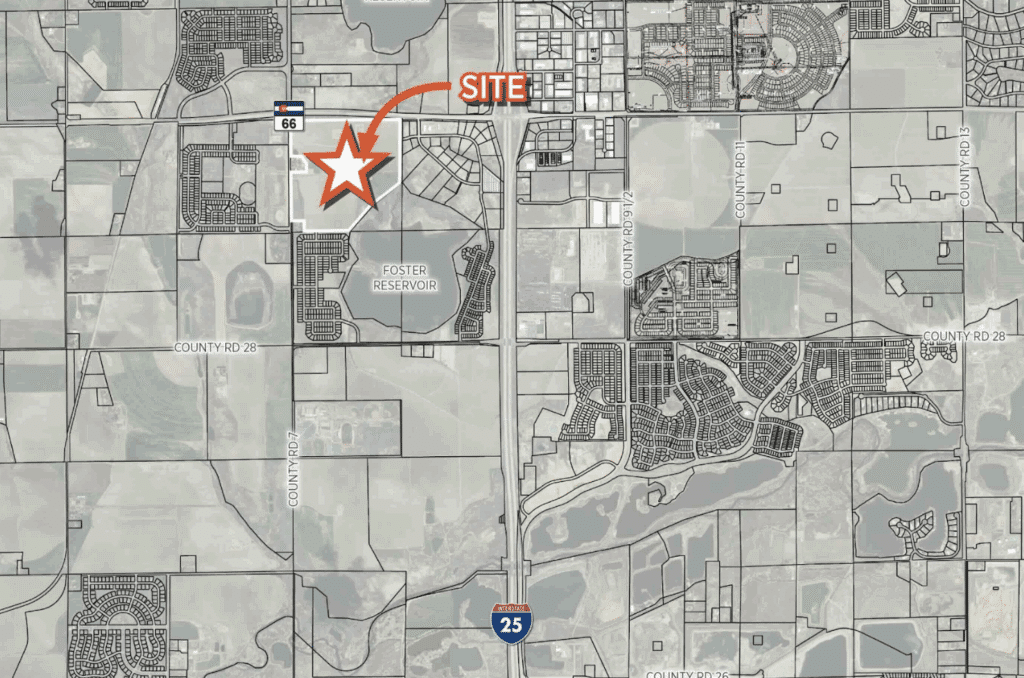 A map shows the location of the planned Ariet’s Grove development.