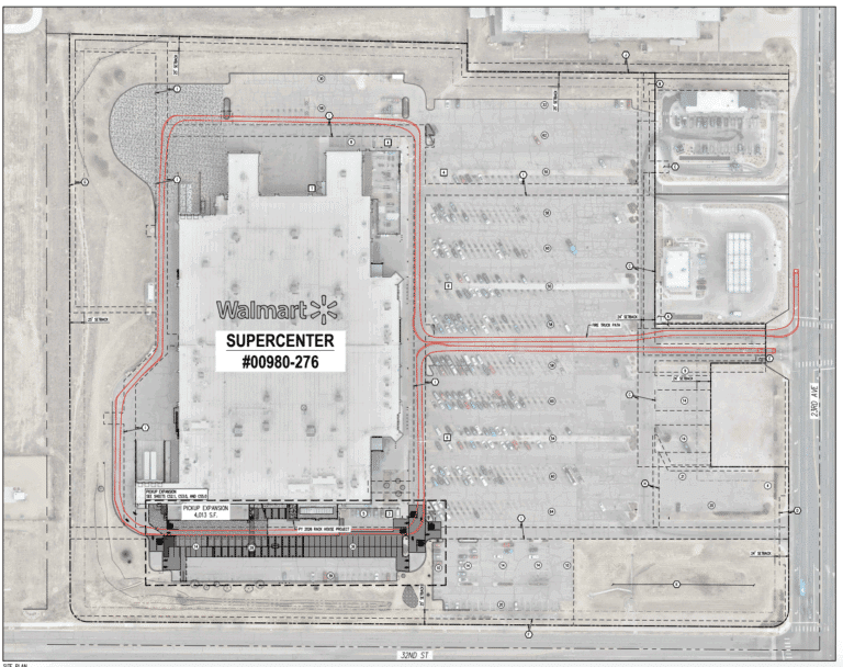 Site plans for an expansion to south Greeley Walmart