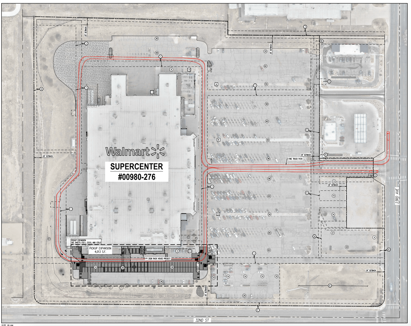 Site plans for an expansion to south Greeley Walmart
