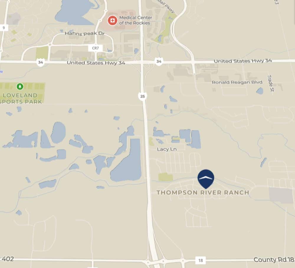 A map shows the location of Thompson River Ranch.