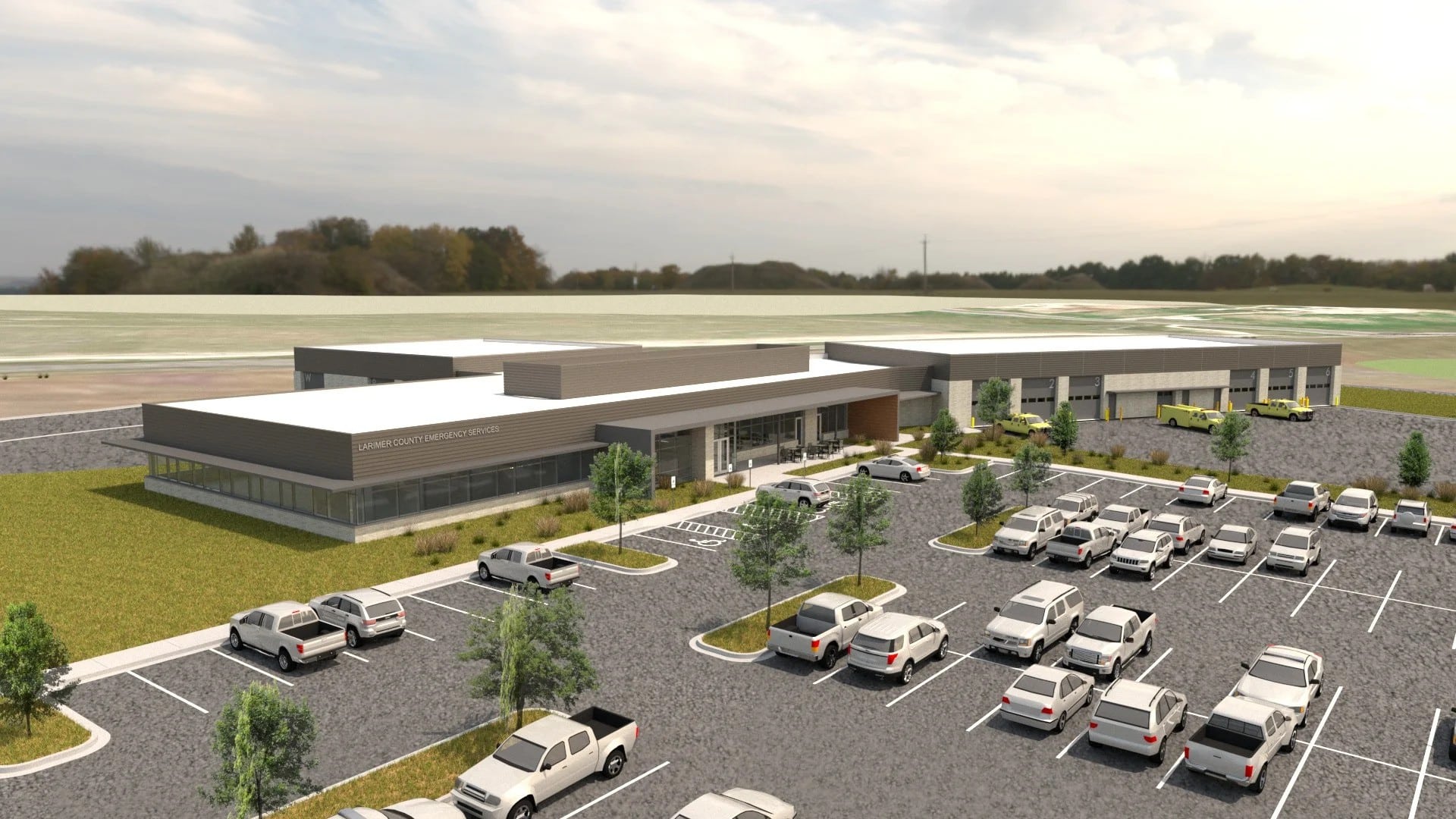 The new Larimer County Emergency Services Building northwest of Fort Collins.