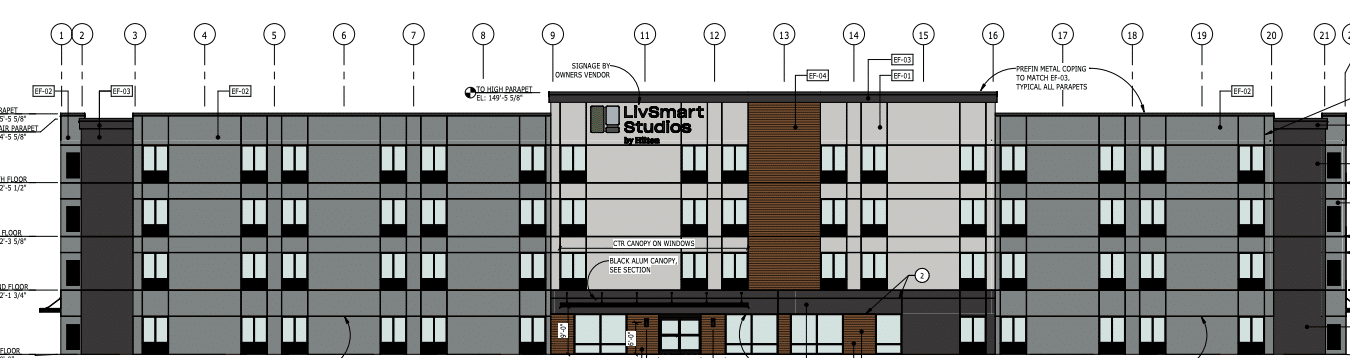 Developer Highgate has proposed a LivSmart Studios by Hilton at 44th Avenue north of the Dairy Queen, and south of 24th Street Road.
