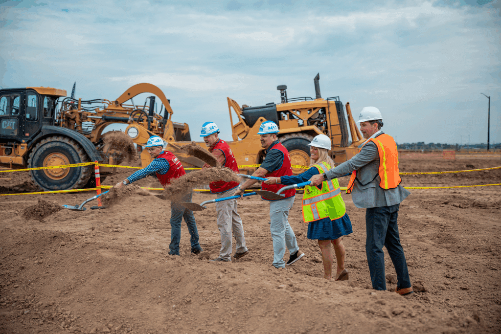Frederick leaders joined Lowe’s officials in a groundbreaking ceremony at the Silverstone Marketplace.
