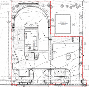 Site plan for 7 Brew Cofee in NorthGate Village