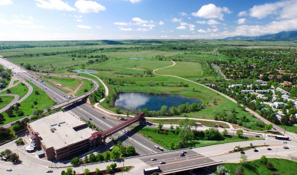 The site of the South Boulder Creek Flood Mitigation Project. Source: City of Boulder.