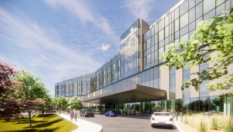 An artist’s rendering of AdventHealth’s new Avista hospital in Louisville’s Redtail Ridge district.